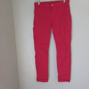 J BRAND Pink Skinny Back Pockets Size 29 Jeans